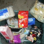 Unused food all within date found in a bin